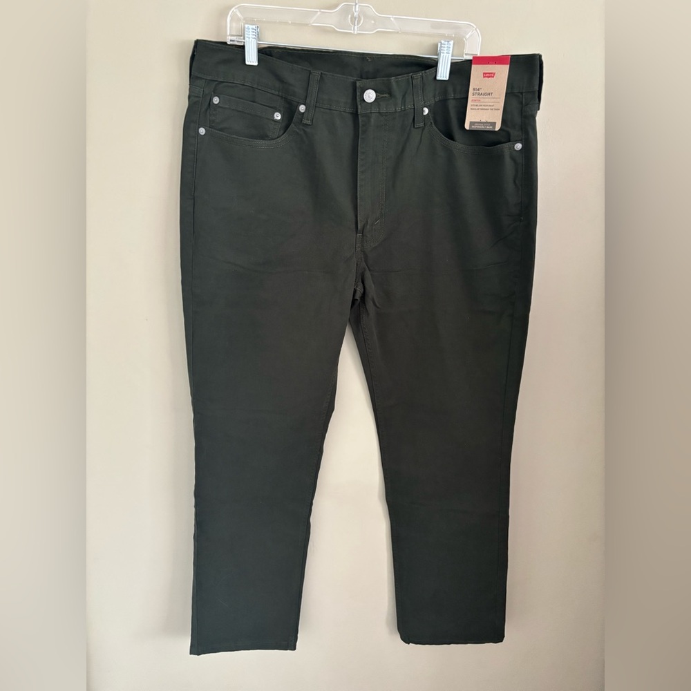 Levi's 514 Dark Green Straight Jeans NWT